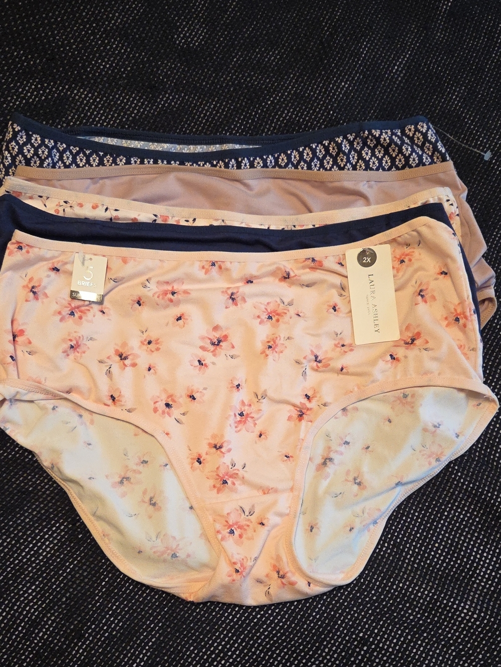Laura Ashley NWT briefs NWT size 2x, Florals & Solids
